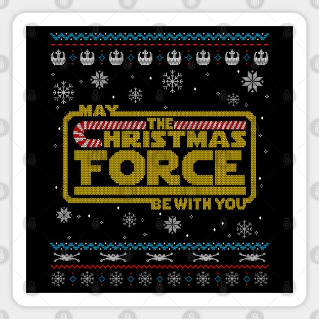 Christmas Force Geeky Christmas gift Sticker by inkonfiremx